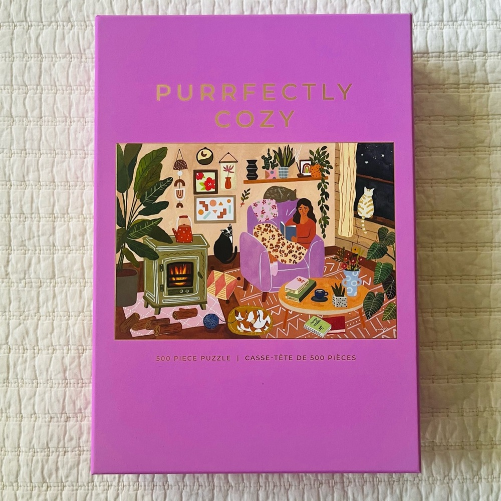 Hobbry Purrfectly Cozy Puzzle, 500 piece puzzle